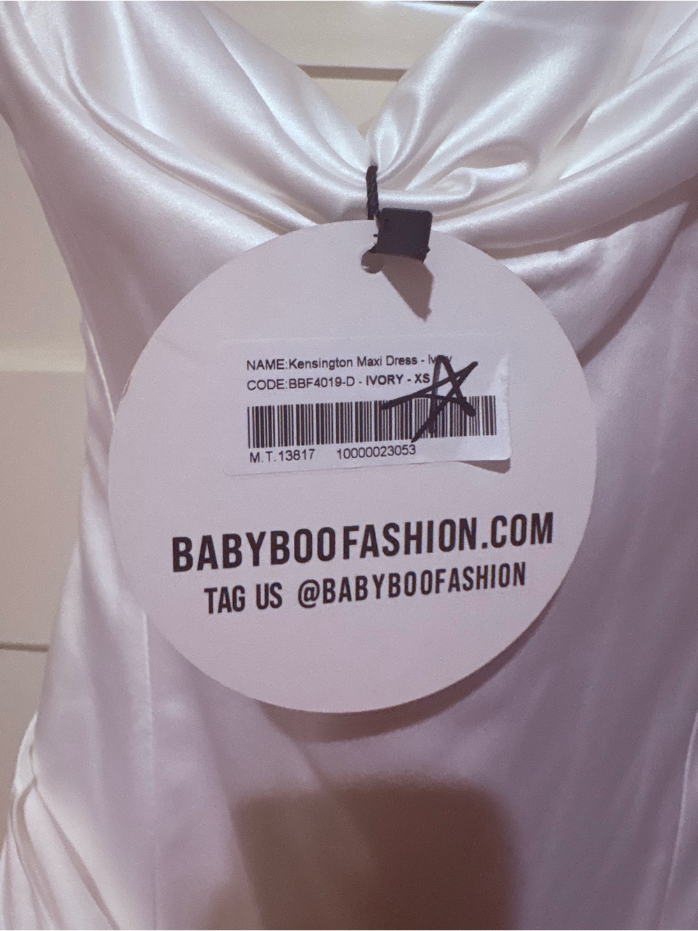 BABYBOO KENSINGTON MAXI DRESS - IVORY XS NWT - Picture 7 of 8